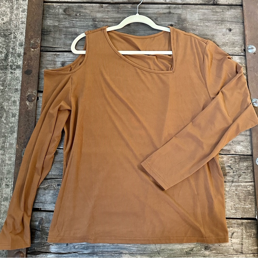 SHEIN One Shoulder Long Sleeve Top